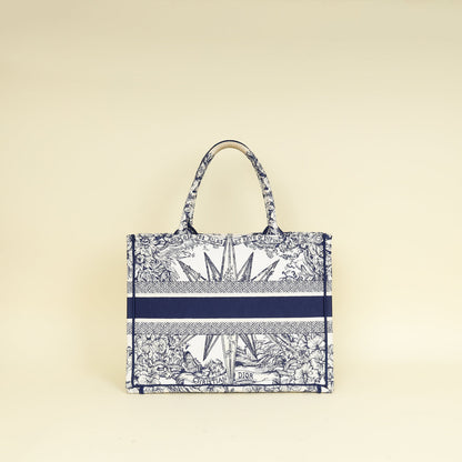 Christian Dior Bicolor Reve D'Infini Embroidery Book Tote Medium Bag Rovelle Bags