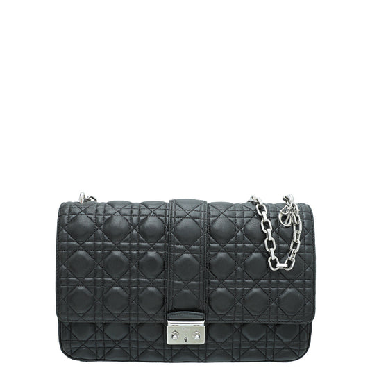 Christian Dior Black Miss Dior Large Flap Bag Rovelle Bags