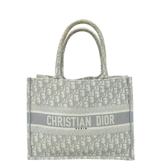 Christian Dior Grey Book Tote Medium Bag Rovelle Bags