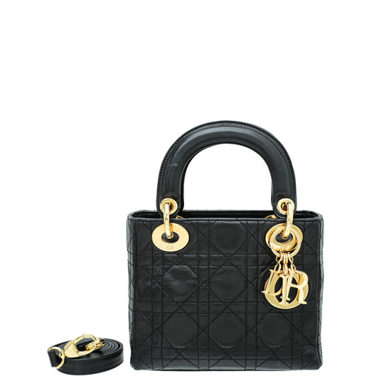 Christian Dior Black Mini Lady Dior Bag Rovelle Bags