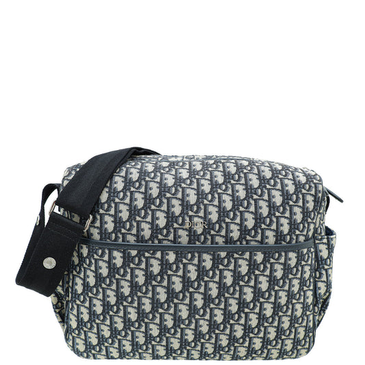 Christian Dior Blue Oblique Canvas Changing Bag Rovelle Bags
