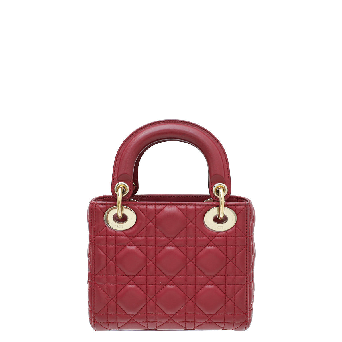 Christian Dior Red Chain Mini Lady Dior Bag Rovelle Bags