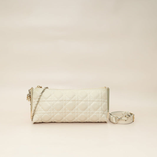 Christian Dior Dusty Ivory New Line Cannage Dior Club Bag Rovelle Bags
