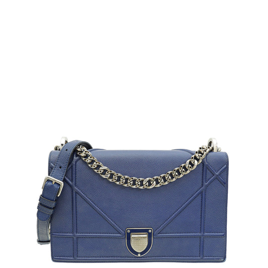 Christian Dior Blue Diorama Medium Bag Rovelle Bags