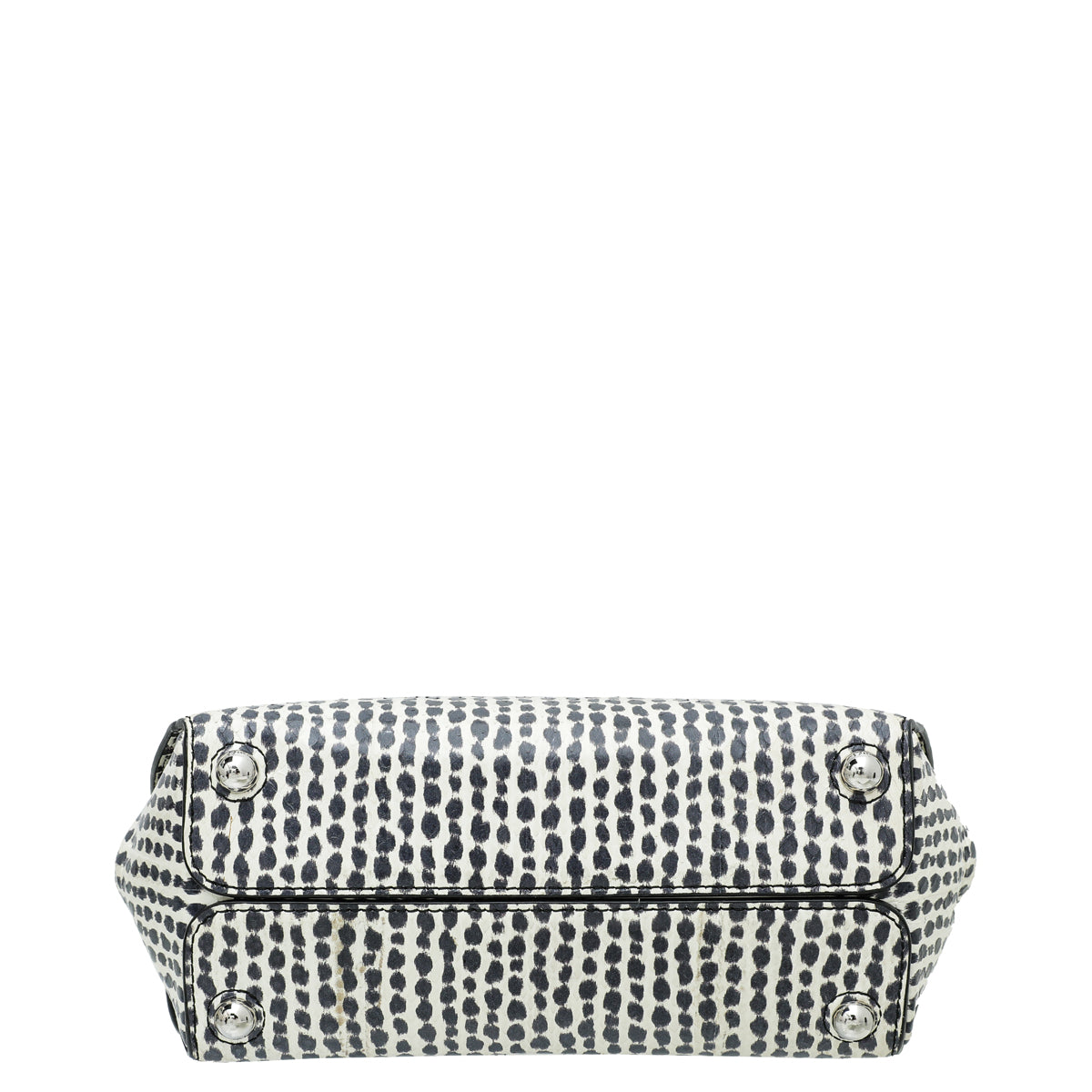 Christian Dior Bicolor Dior Spotted Ayers Open Bar Bag Rovelle Bags