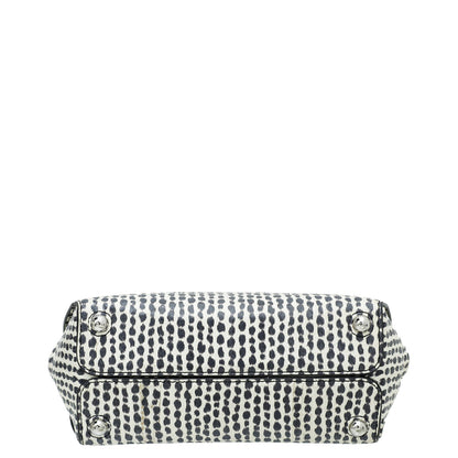 Christian Dior Bicolor Dior Spotted Ayers Open Bar Bag Rovelle Bags