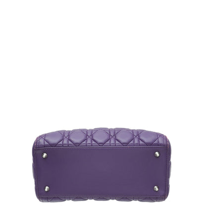 Christian Dior Violet Lady Dior Medium Bag Rovelle Bags