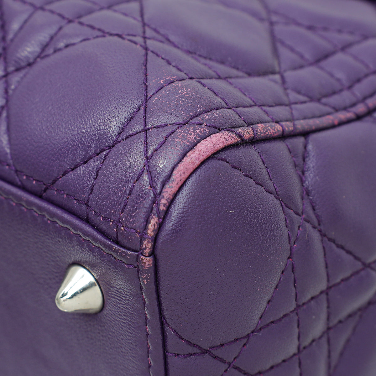 Christian Dior Violet Lady Dior Medium Bag Rovelle Bags