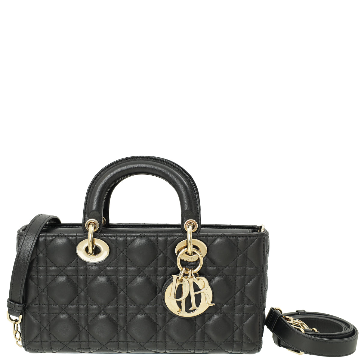 Christian Dior Black Lady D-Joy Medium Bag Rovelle Bags