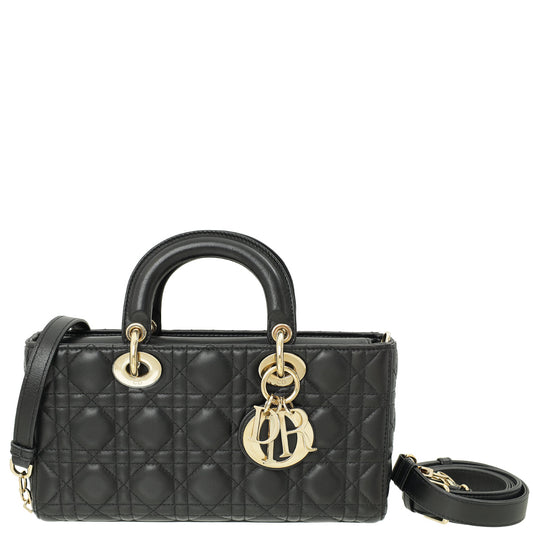 Christian Dior Black Lady D-Joy Medium Bag Rovelle Bags