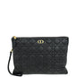 Christian Dior Black Cannage Caro Daily Large Pouch Rovelle Bags
