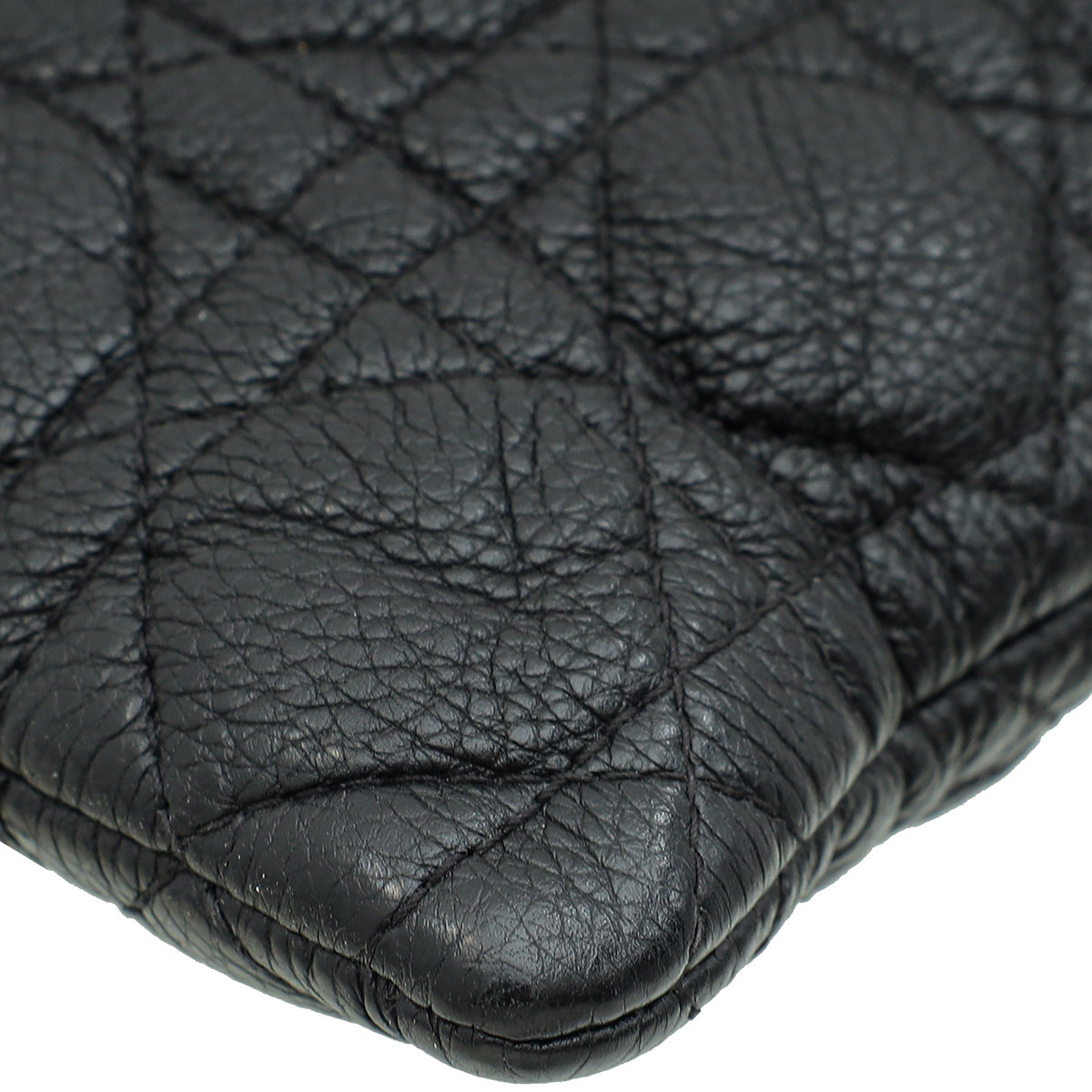 Christian Dior Black Cannage Caro Daily Large Pouch Rovelle Bags