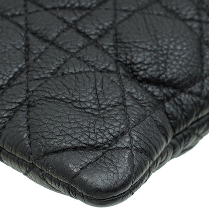 Christian Dior Black Cannage Caro Daily Large Pouch Rovelle Bags
