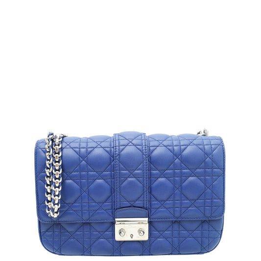 Christian Dior Sapphire Blue Miss Dior Medium Shoulder Bag Rovelle Bags