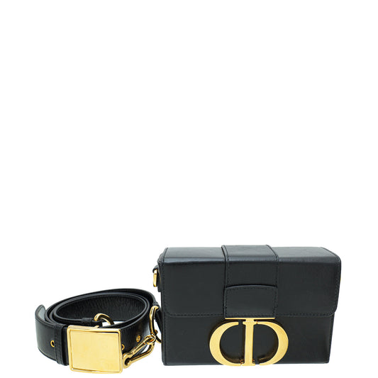 Christian Dior Black 30 Montaigne Box Shoulder Bag Rovelle Bags