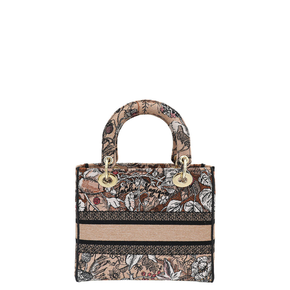Christian Dior Powder Pink Lady D-Lite Jardin Magique Embroidery Medium Bag Rovelle Bags