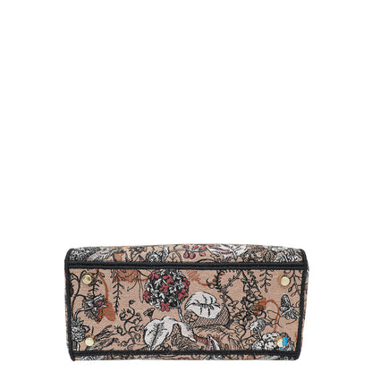 Christian Dior Powder Pink Lady D-Lite Jardin Magique Embroidery Medium Bag Rovelle Bags
