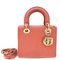 Christian Dior Old Rose Lizard Lady Dior Small Bag Rovelle Bags