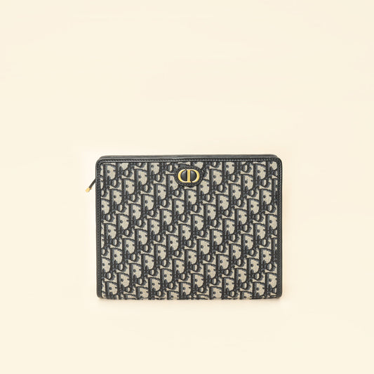 Christian Dior Navy Oblique 30 Montaigne Dea Pouch Rovelle Bags