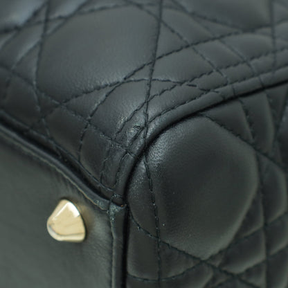 Christian Dior Black Flap Lady Dior Large Bag Rovelle Bags