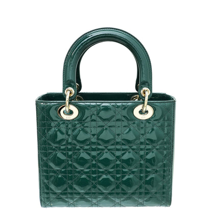 Christian Dior Green Lady Dior Medium Bag Rovelle Bags