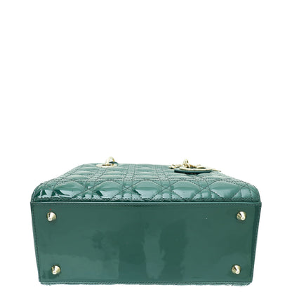 Christian Dior Green Lady Dior Medium Bag Rovelle Bags