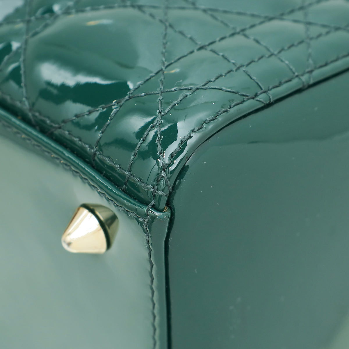 Christian Dior Green Lady Dior Medium Bag Rovelle Bags