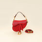 Christian Dior Red Micro Saddle Bag Rovelle Bags