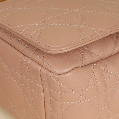 Christian Dior Rose De Vents Caro Cannage Medium Flap Bag Rovelle Bags