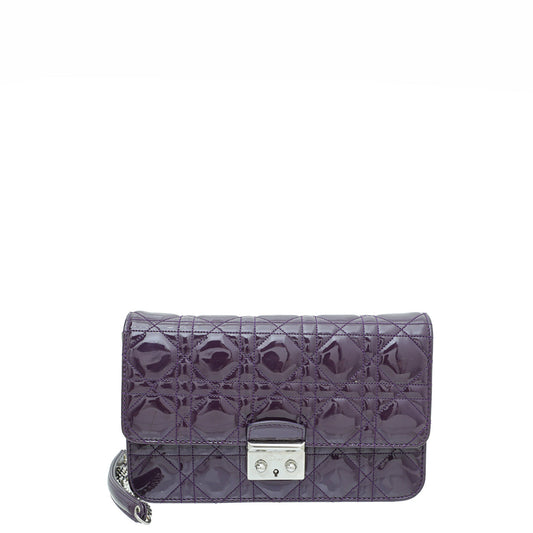 Christian Dior Violet Miss Dior Promenade Pouch Chain Rovelle Bags