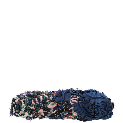 Christian Dior Black Multicolor Lady Dior East West Embroidered Runway Bag Rovelle Bags