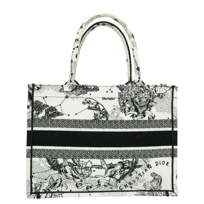 Christian Dior Latte Multicolor Zodiac Embroidered Medium Book Tote Bag Rovelle Bags