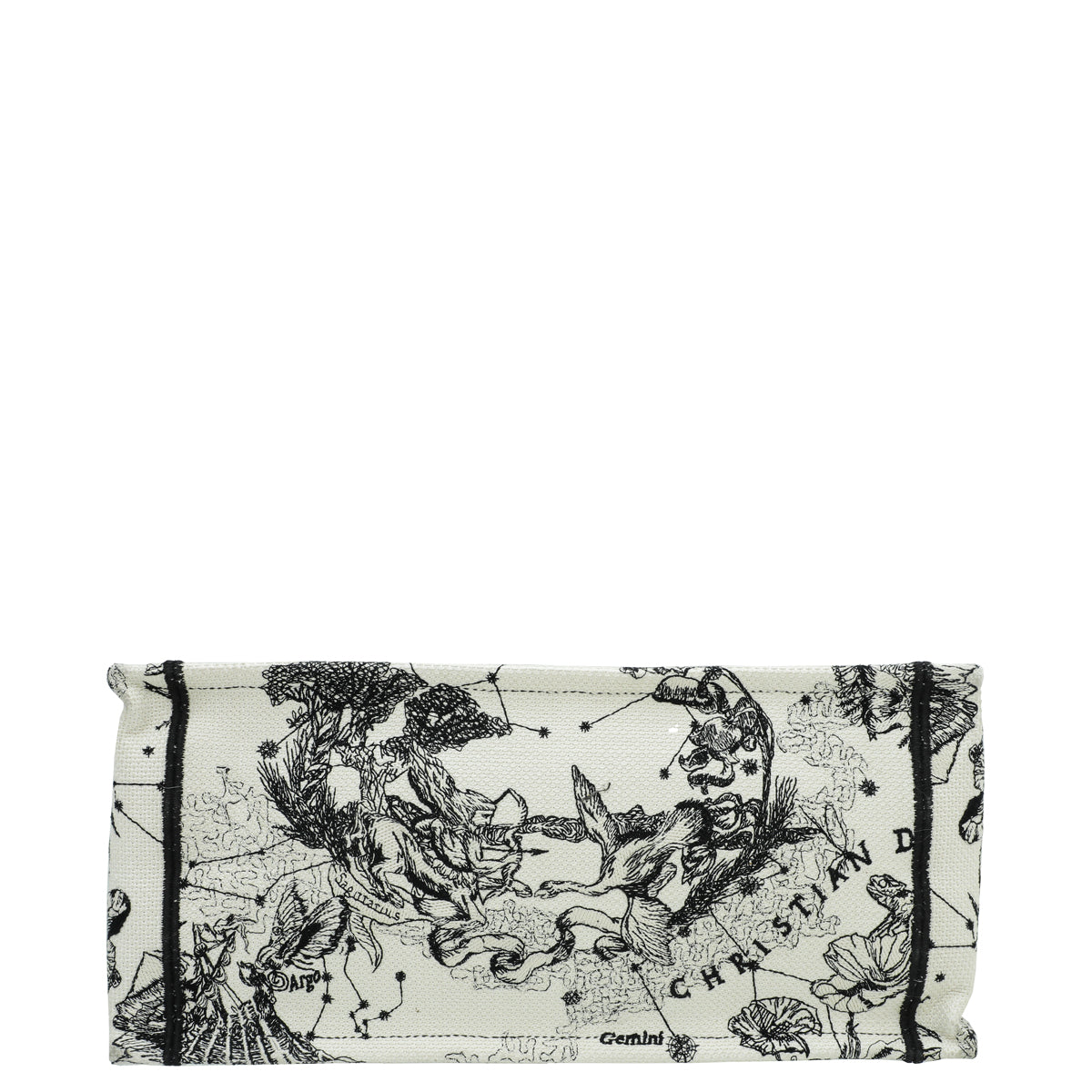 Christian Dior Latte Multicolor Zodiac Embroidered Medium Book Tote Bag Rovelle Bags