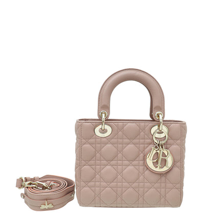 Christian Dior Rose De Vents Lady Dior My Abcdior Small Bag Rovelle Bags