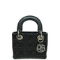 Christian Dior Black Lady Dior Mini Embellished Beads Crystal Bag Rovelle Bags