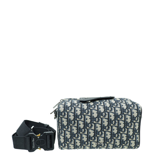 Christian Dior Bicolor Oblique Jacquard Lingot 22 Small Bag Rovelle Bags
