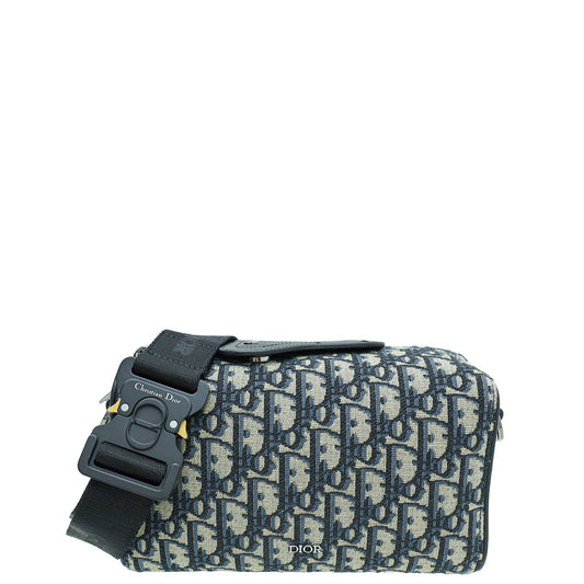 Christian Dior Bicolor Oblique Jacquard Lingot 22 Bag Rovelle Bags