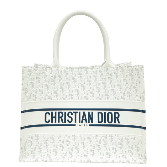 Christian Dior Bicolor Oblique Book Tote Medium Bag Rovelle Bags