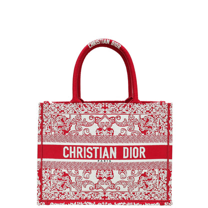 Christian Dior Bicolor Book Tote Dior Bandana Embroidery Medium Bag Rovelle Bags