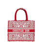 Christian Dior Bicolor Book Tote Dior Bandana Embroidery Medium Bag Rovelle Bags