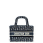 Christian Dior Navy Blue Oblique Velvet Book Tote Mini Bag Rovelle Bags