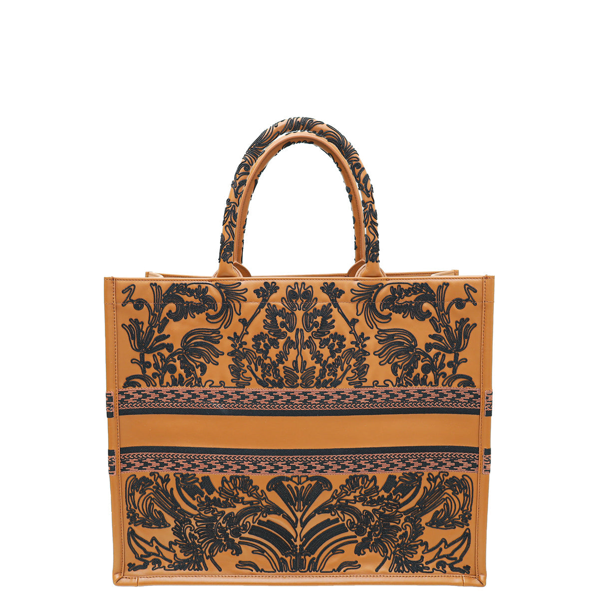 Christian Dior Bicolor Book Tote Cornely-Effect Embroidery Large Bag Rovelle Bags