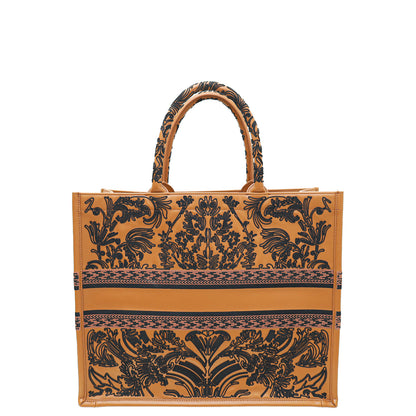 Christian Dior Bicolor Book Tote Cornely-Effect Embroidery Large Bag Rovelle Bags