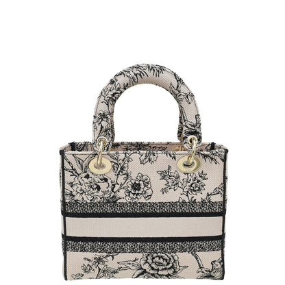 Christian Dior Powder Pink D-Lite Jardin Botanique Embroidery Medium Bag Rovelle Bags