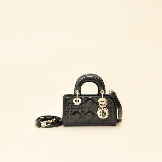 Christian Dior Black Lady D-Joy Micro Bag Rovelle Bags
