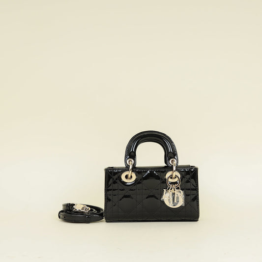 Christian Dior Black Lady-D Joy Micro Bag Rovelle Bags