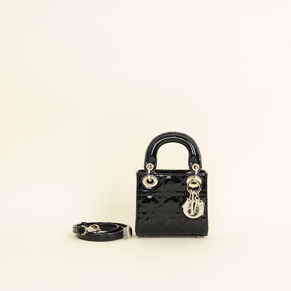 Christian Dior Black Lady Dior Micro Bag Rovelle Bags