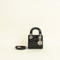 Christian Dior Black Lady Dior Micro Bag Rovelle Bags