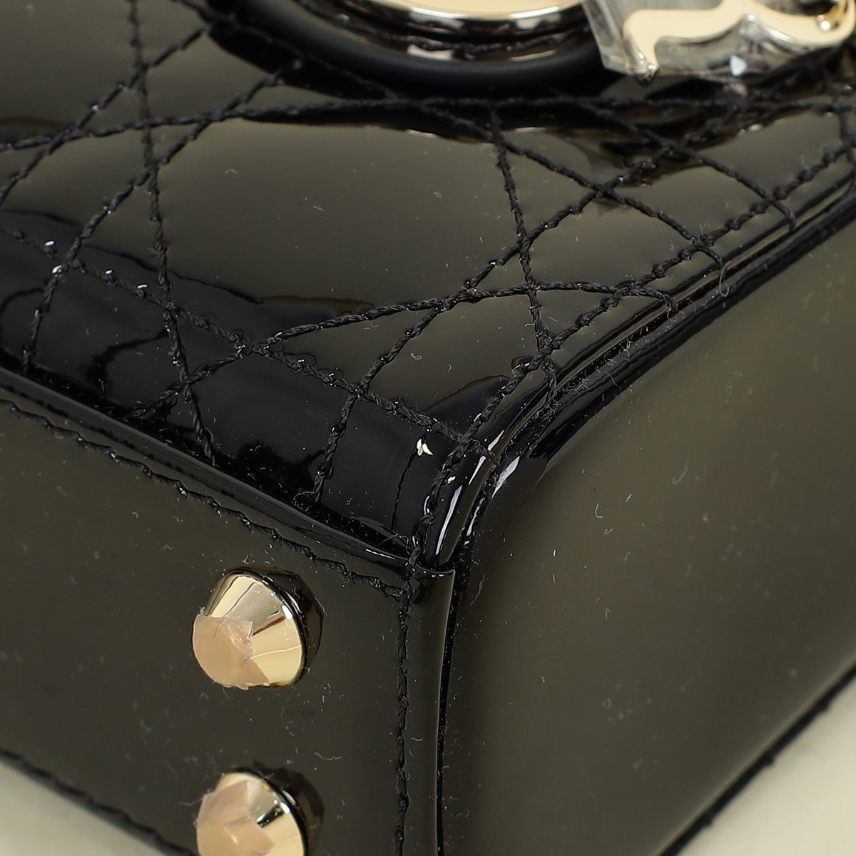 Christian Dior Black Lady Dior Micro Bag Rovelle Bags
