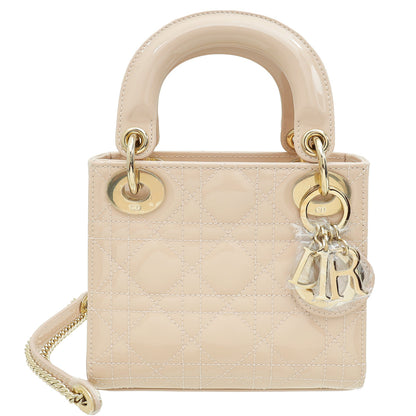 Christian Dior Powder Pink Lady Dior Mini Chain Bag Rovelle Bags
